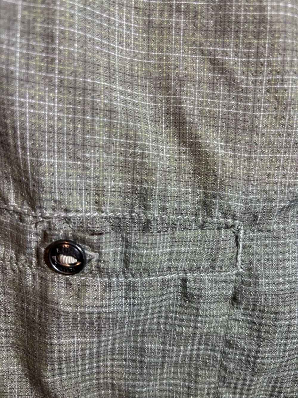 Kuhl Olive Green Plaid Short-Sleeve Button-Down Shirt - Picture 9 of 13